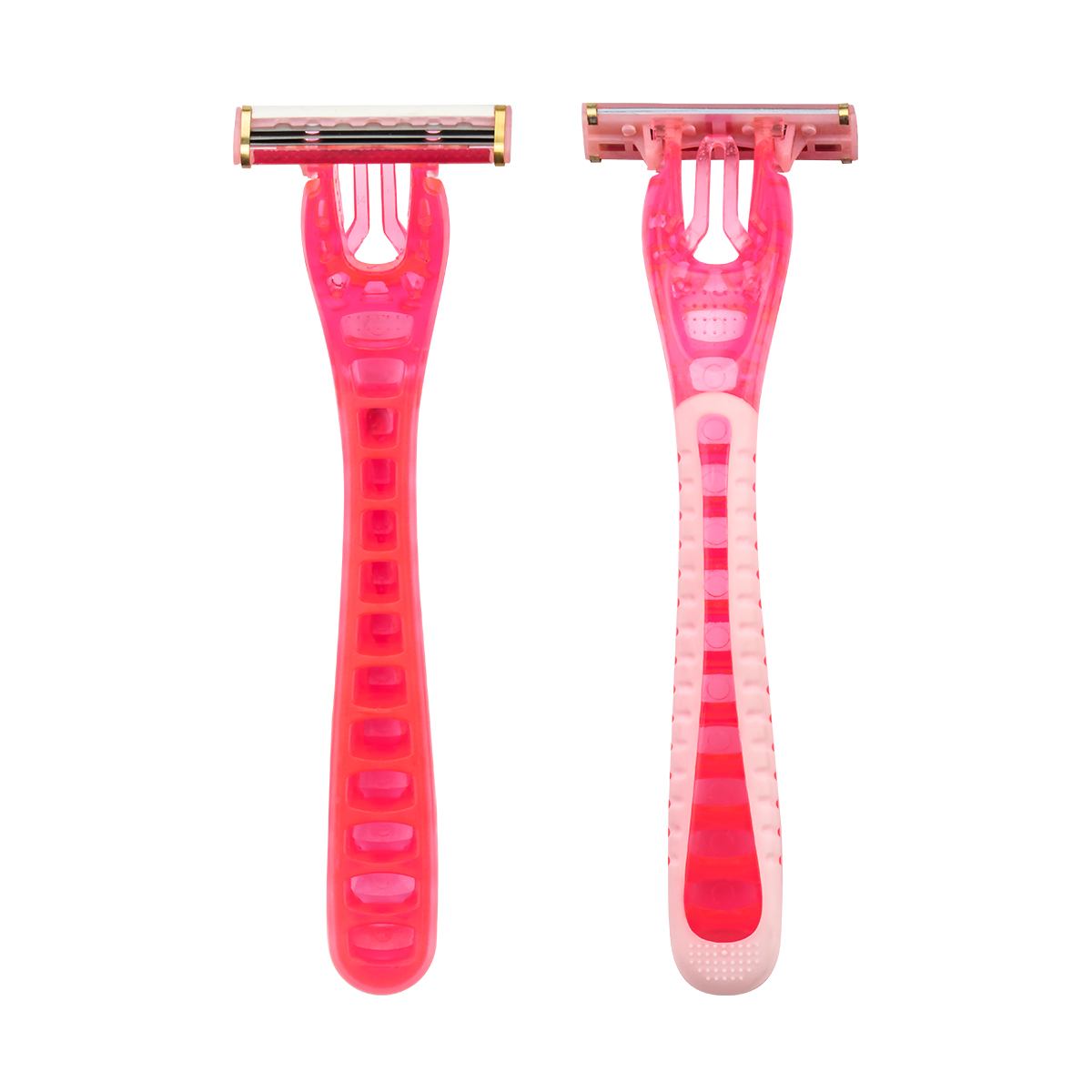 CX-T42-K Swedia Stainless Steel 3 Blades Plastik Karet Pegangan Cukur Razor